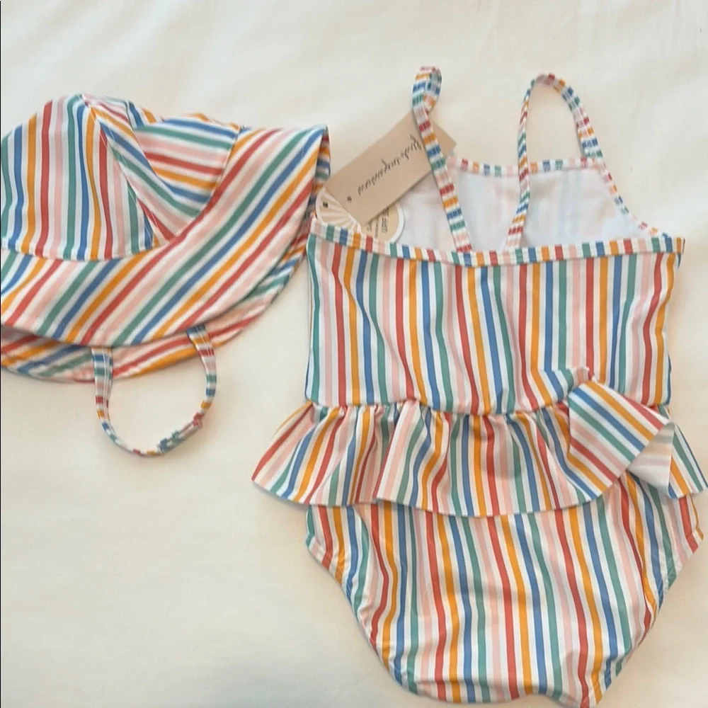 First Impressions Multicolor Striped Swimwear 24 months